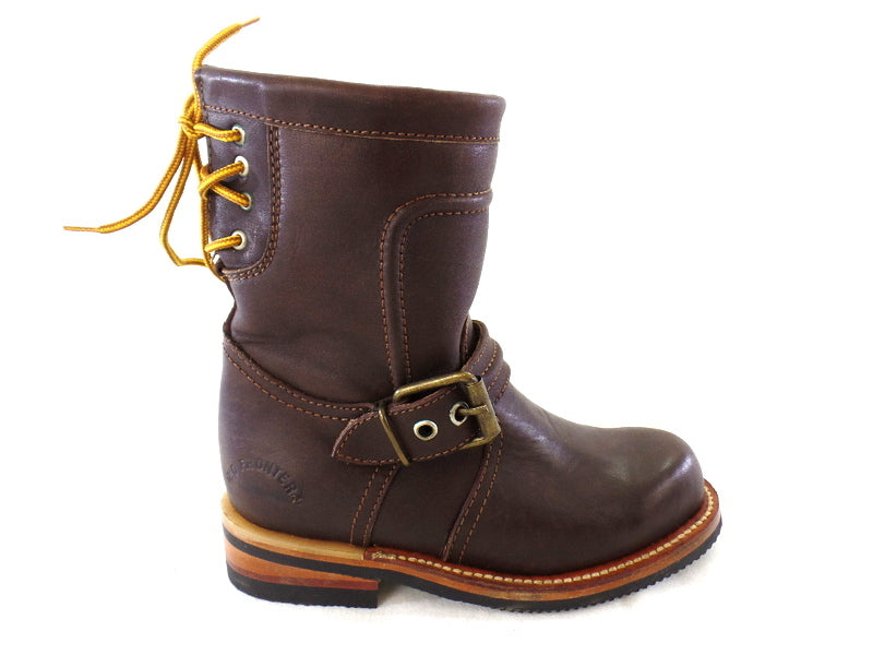 Westernstiefelette Arbeits Cowboyboot 36 UK 3 USA 5 Braun Schnalle Leder Mexico
