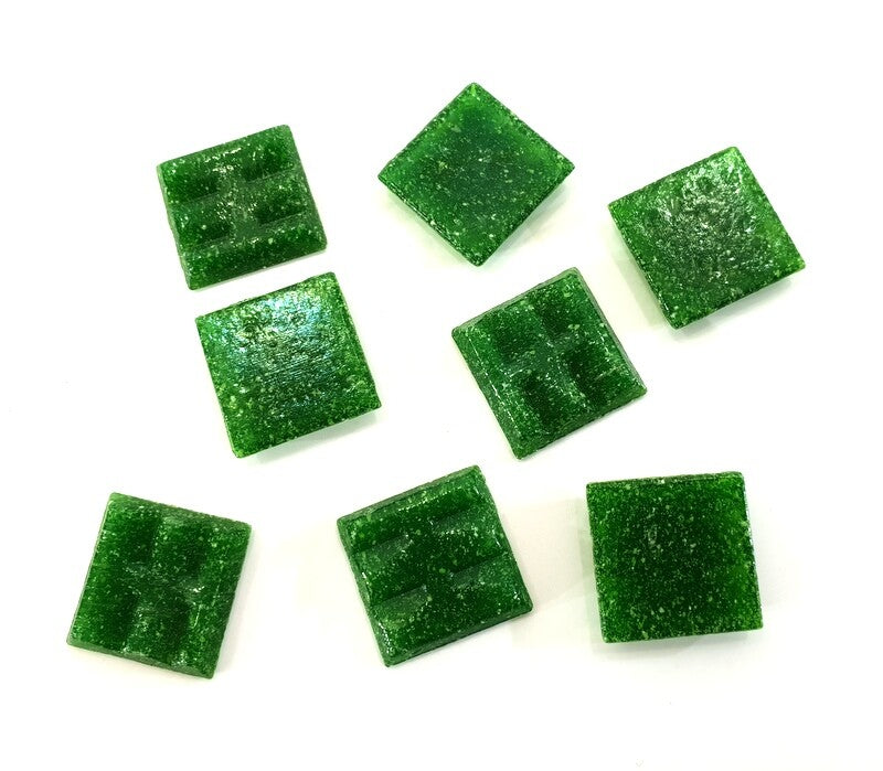 Glasmosaiksteine 650 g Myrte Grün 20 x 20 x 4 mm Basteln Mosaik Fliesen