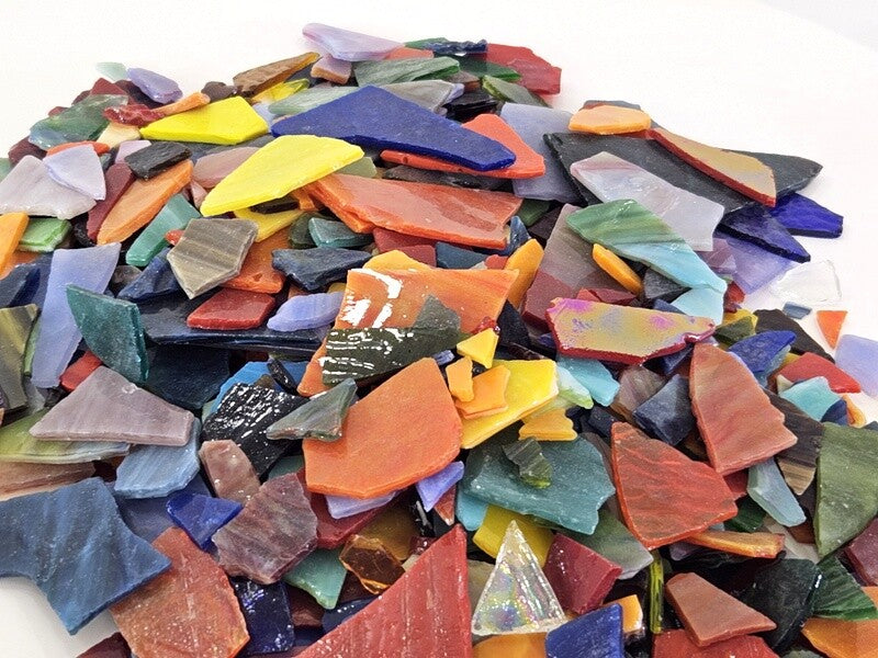 Casa-Poador Glasmosaik Mosaiksteine Bunt Bruchglas Tiffany Mix Diy Glas