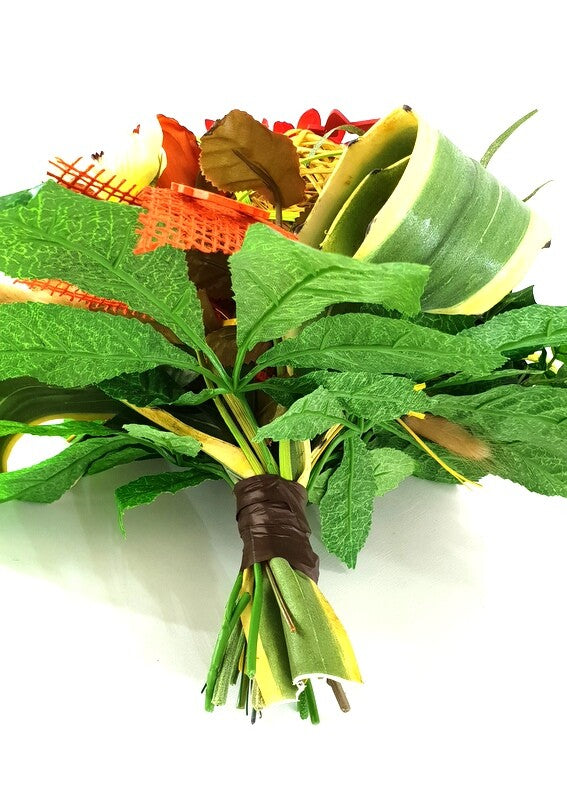 Strauß Sonnenblumen Nelken Rose Kunstblumen Grabstrauß Geschenk künstliche Blume
