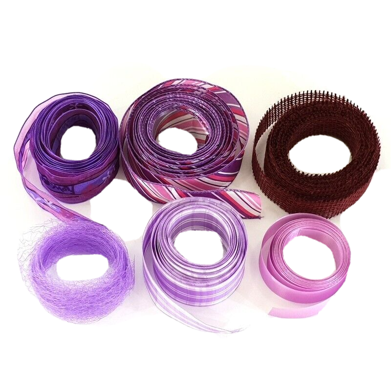 Geschenkband Schleifenband Deko Band Schleifen Bänder 12 x 5 Meter Lilatöne DIY