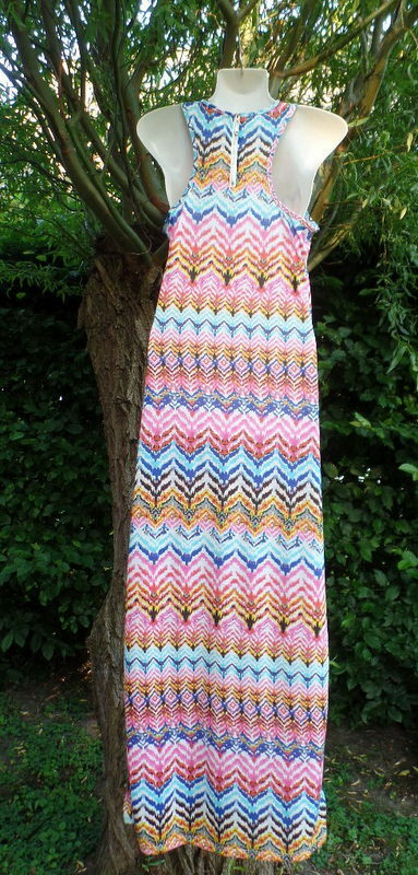 Kleid Sommerkleid bunt M / L Maxikleid bekka Paris lang Damen