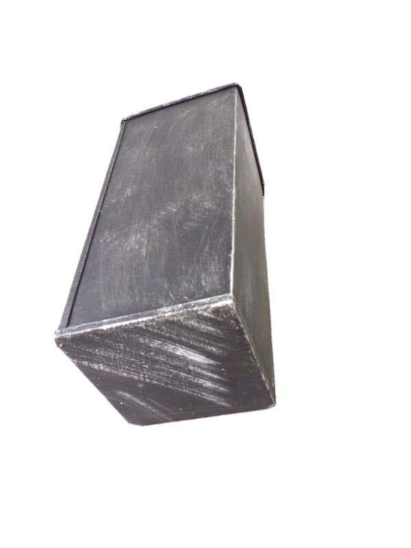 Metalltöpfe 5 Stück Grau Shabby 20 cm Hoch konisch Vase Top
