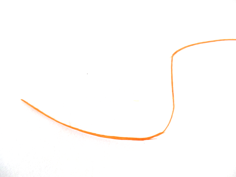 Holzwolle Rattan Orange 250 g gefärbt Trockenmaterial Floristik Dekoration