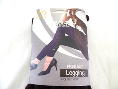 Leggings Damenleggins E & F Einheitsgröße baun oder blau als Variante wählbar