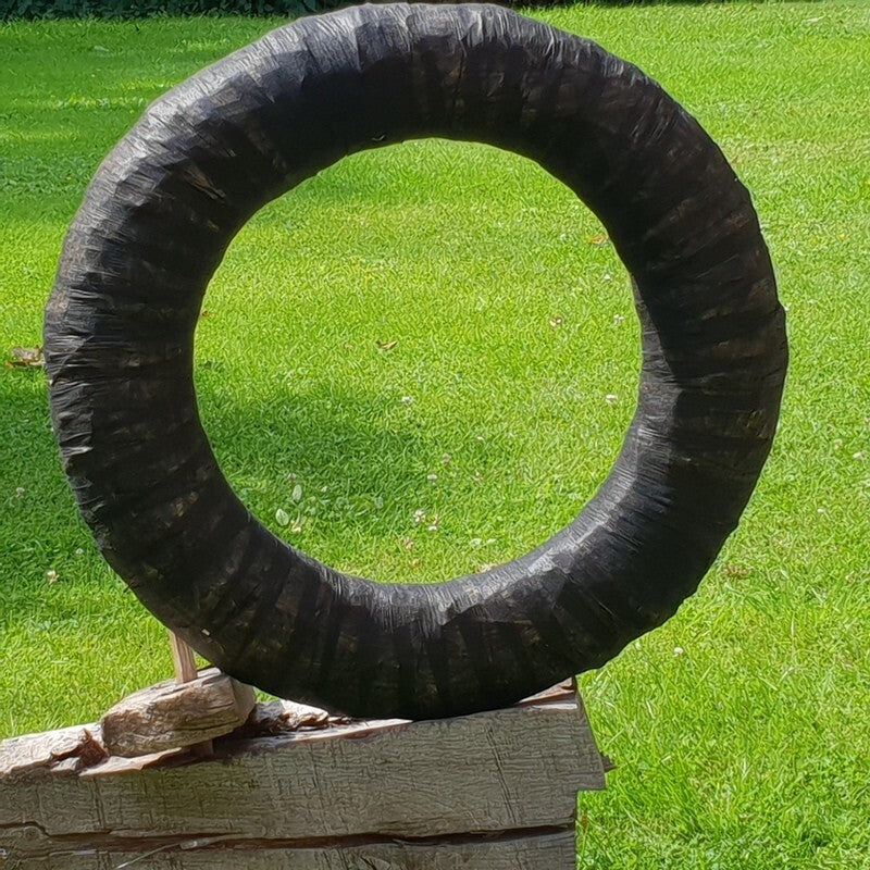 CASA - POADOR STROHKRANZ Strohringe Strohrömer Rohling Kranz 65 cm mit Vlies