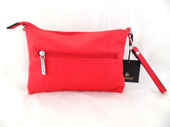 Tasche Damen Eternel Clutch Rot Straß Stern Schultertasche Damenhandtasche