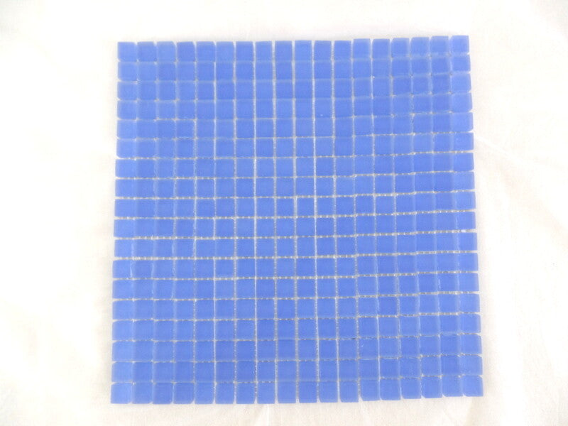 Ressalossa Glasmosaik Fliesen Antarktisblau matt Matte 30 x 30 cm 324 Steinchen