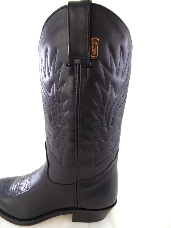 Westernstiefel 37 Schwarz UK 4 Cowboystiefel Echtledersohle spitz Labor
