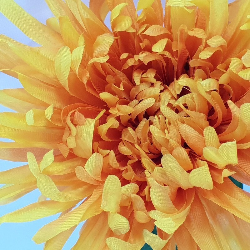 Spinnenchrysantheme Kunstblume künstliche Chrysantheme gelb 70 x20cm