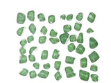 GLASMOSAIK GRÜN GLAS  500 g  8 - 20 mm  Polygonal transparent unregelmäßig lose Steine