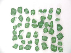 Glasmosaik Grün Glas  500 g  8 - 20 mm transparent unregelmäßig lose Steine