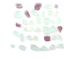 Mosaiksteine Crush Glas milchig Bourdaux matt 650 g 420 Steine unregelmäßig Mix