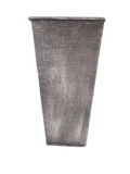 Metalltöpfe 5 Stück Grau Shabby 20 cm Hoch konisch Vase Top