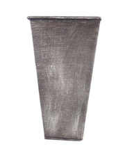 Metalltöpfe 5 Stück Grau Shabby 20 cm Hoch konisch Vase Top