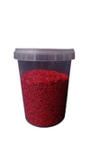 DEKOGRANULAT STEINE ROT Rotesteine 1 x 500 g Dose Körnung 2 -3 mm Deko