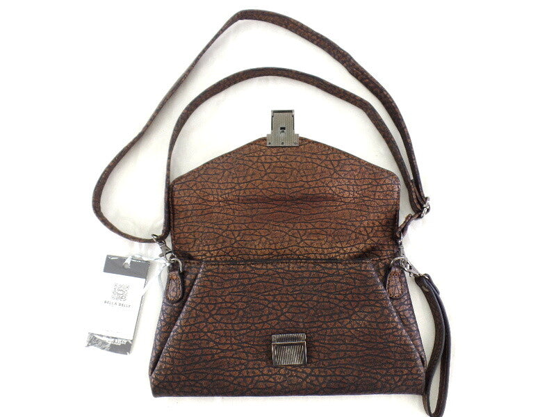 Tasche Damen Bella Belly Cluth Coffee Schultertasche Damenhandtasche