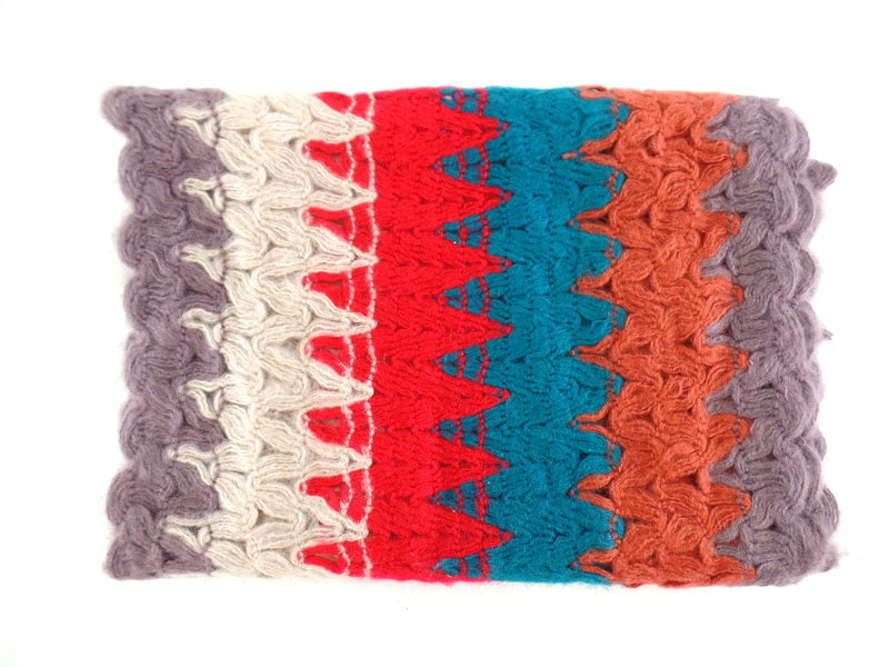 Schal Loop Wickelschal Bunt in 4 Farbvarianten Gelb, Rosa, Beige, Orange wählbar
