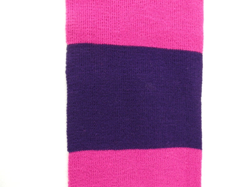 2 er Set Schal & Mütze Pink Lila Pink Braun gestreift Varianten