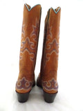 Westernstiefel 39 Hellbraun Lane Cowboystiefel Echt Leder spitz grüne Sohle