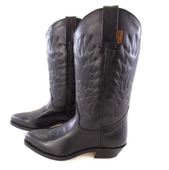 Westernstiefel 37 Schwarz UK 4 Cowboystiefel Echtledersohle spitz Labor