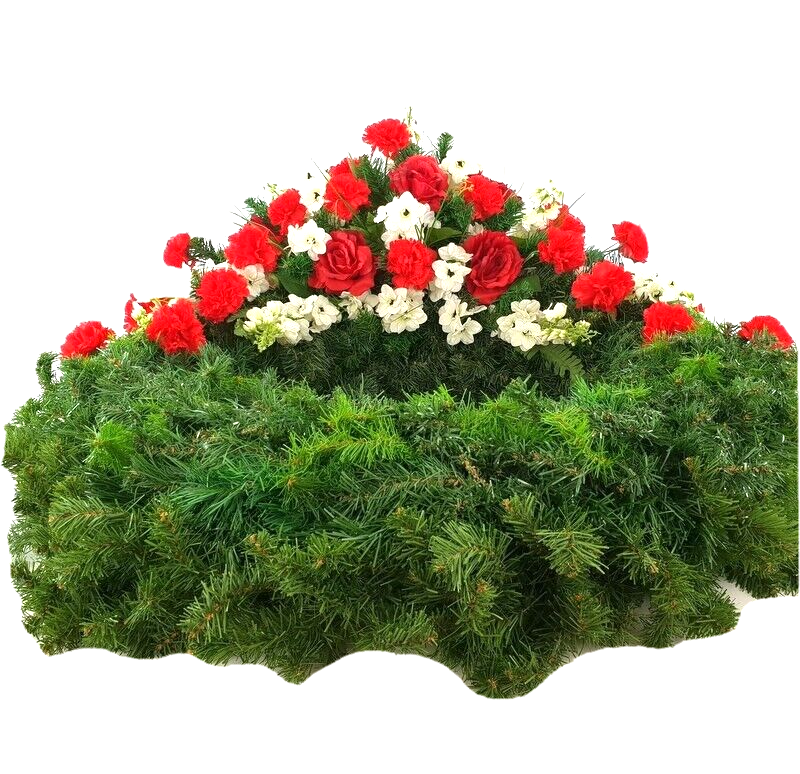 Grabkranz Kranz künstliche Blumen Grabschmuck Trauerkranz 80 cm FriedhofGedenken