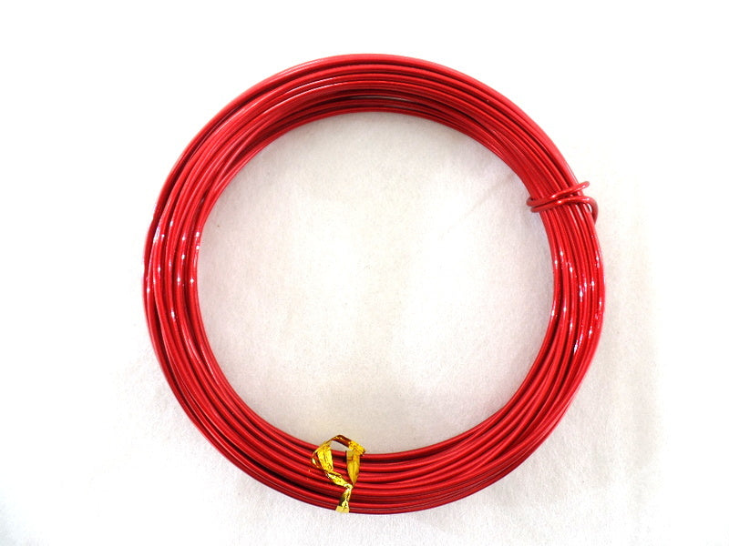 Aludraht 2mm Basteldraht Schmuckdraht Draht 2,0 mm 100 gr. Biegedraht Rot