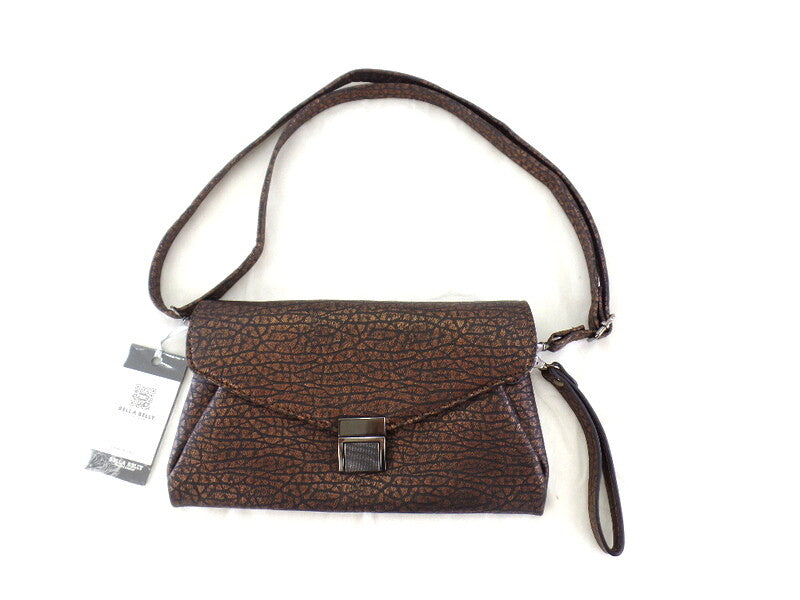 Tasche Damen Bella Belly Cluth Coffee Schultertasche Damenhandtasche