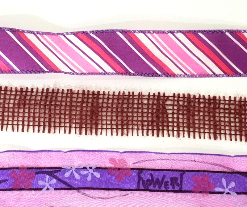 Geschenkband Schleifenband Deko Band Schleifen Bänder 12 x 5 Meter Lilatöne DIY
