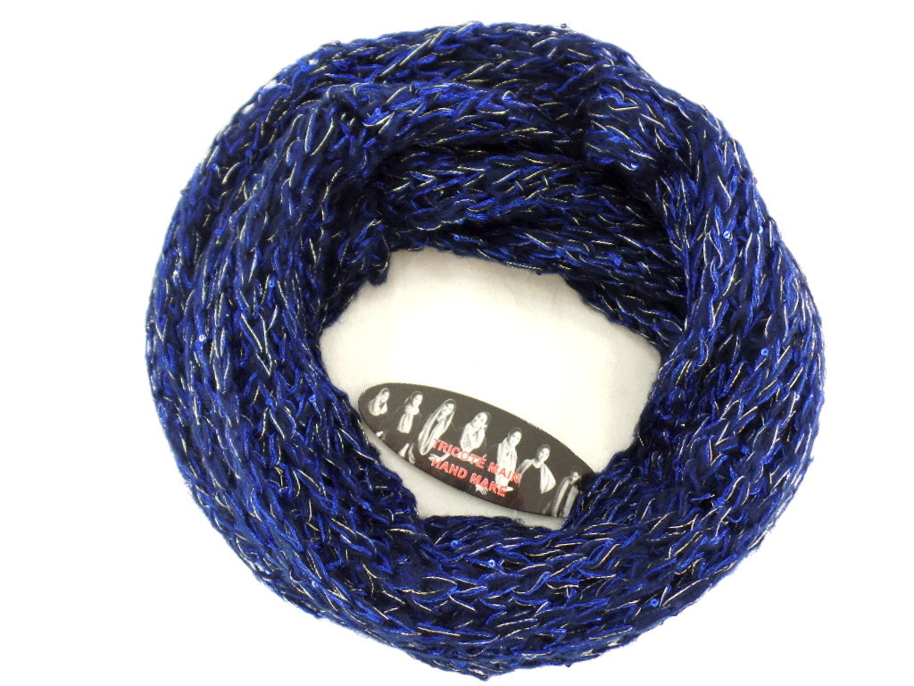 Schal Rundschal Blau Loop Wickelschal Schlauchschal gestrickt Arcylic