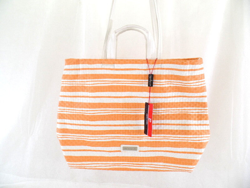 Pierre Cardin - By12_14474 _Arancio Damentasche Weiß Orange Shopper Dame