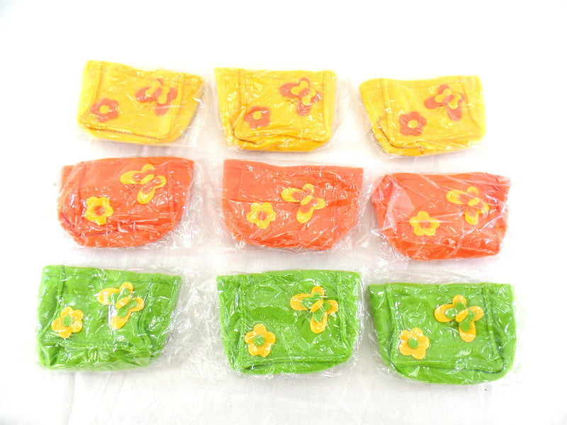 Filztüten Taschen 24 Stück  je 8 Stück in 3 Farben  gelb orange grün Deko