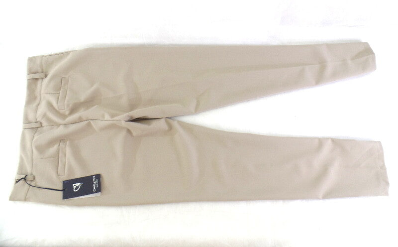 Hose Chic & Mit Beige Größe XL Bundfaltenhose Buisnesshose Italy