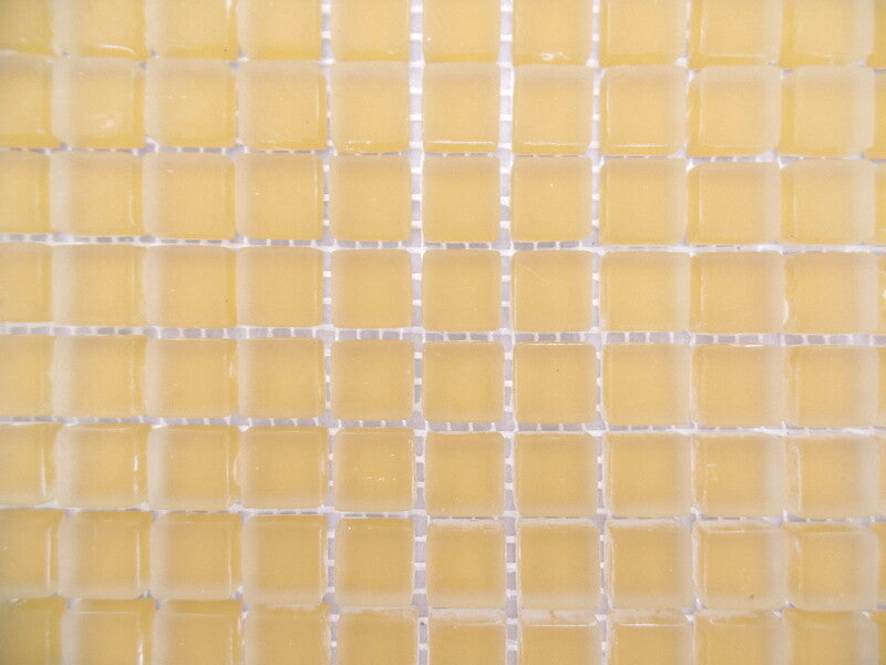 Ressalossa Glasmosaik Fliesen beige matt Matte 30 x 30 cm 324 Steine