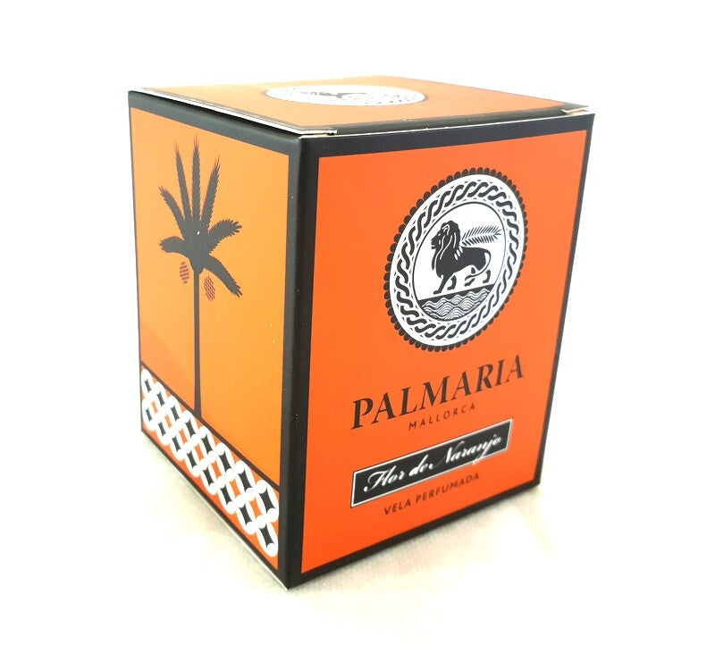 Palmaria Mallorca Duftkerze 130 g Glas Flor de Naranjo Orange Vela Urlaub
