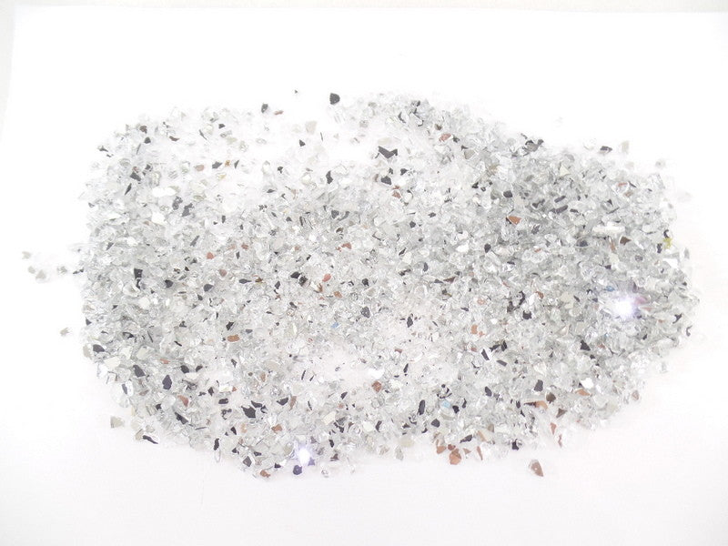 Spiegelgranulat Orange oder Silber 300 g Dose Körnung 1 - 4 mm Deko Varianten