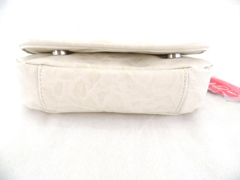 Axel David Tasche Creme Beige Schultertasche Magnetverschluss Henkel
