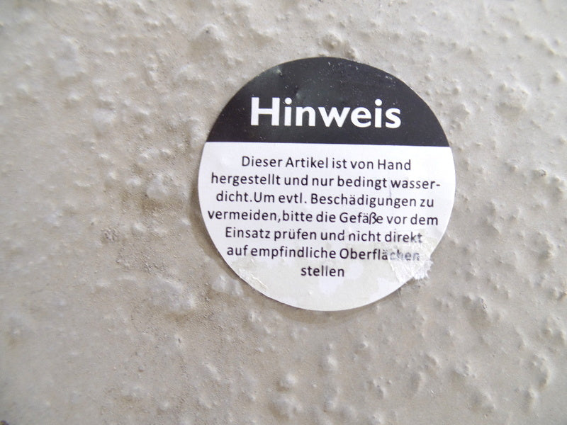 Töpfe Beton grau mit weißem Herz 6 klein 8 cm D. Varianten 3 groß 11 cm D