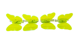 Sonnenfänger Gelb Ø 4 cm 4 er - Set Schmetterlinge mit Klammer Butterfly