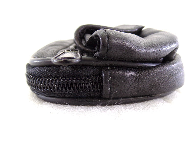 Gürteltasche Schwarz Leder Freizeit Hüfttasche Gürtelschlaufe