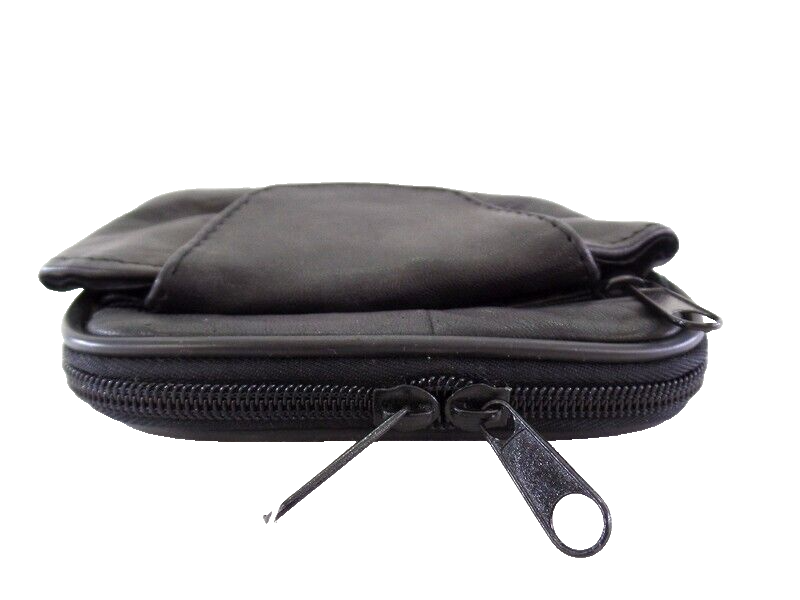 Bauchtasche Gürteltasche Freizeit Hüfttasche Schwarz Leder Gürteltasche