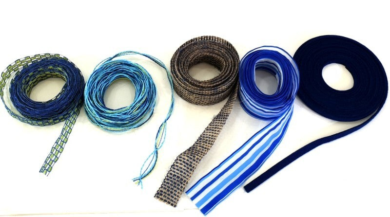 Geschenkband Schleifenband Deko Band Schleifen Bänder 13 x 5 Meter Blautöne DIY