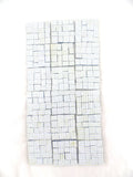 BORDÜRE Glasmosaik Hellblau Klarglas unregelmäßig 18 x 50 x 50mm 288 Steine 5 mm