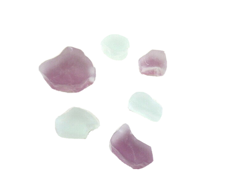 Mosaiksteine Crush Glas milchig Bourdaux matt 650 g 420 Steine unregelmäßig Mix