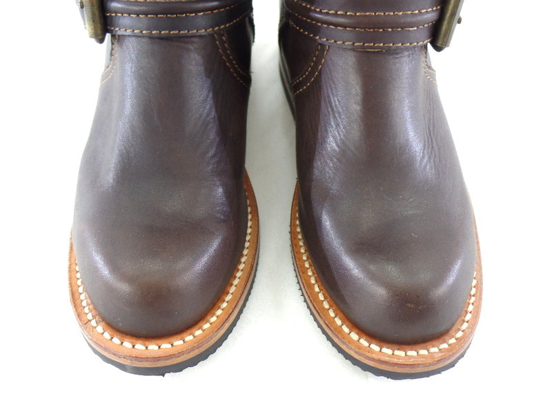 Westernstiefelette Arbeits Cowboyboot 35 UK 2 USA 4 Braun Schnalle Leder Mexico