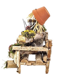 VOGELFUTTER FIGUR schöne Dekoration  Männchen Sonnenblumenkerne Mais Futter Mix