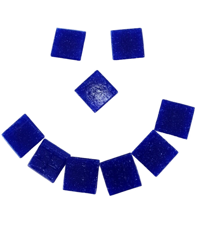 Glasmosaik Mosaiksteine 650g blau Navy 20 x 20 x 4 mm 220 Steine Basteln Mosaik