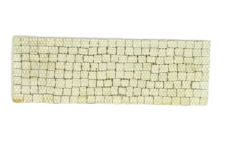 Mosaiksteine Mix hellgrün matt Borde 1 Streifen unregelmäßig Glas DIYBasteln