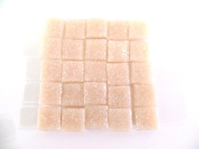 Glasmosaiksteine 650 g Lachs mini 10 x 10 mm 900Steine Basteln Mosaik Fliesen