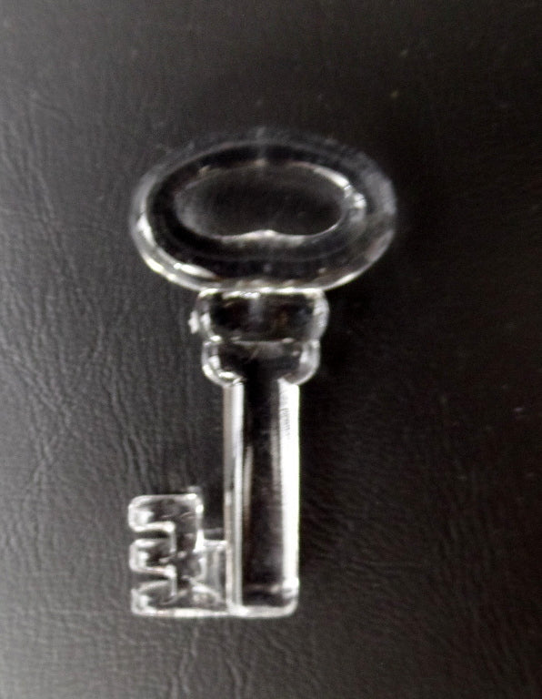 Box mit 18 Schlüsseln Deko 9 Schwarz 9 Klar durchsichtig Schmuck Acryl